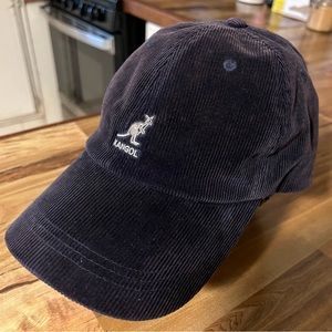 Kangol navy blue corduroy cap